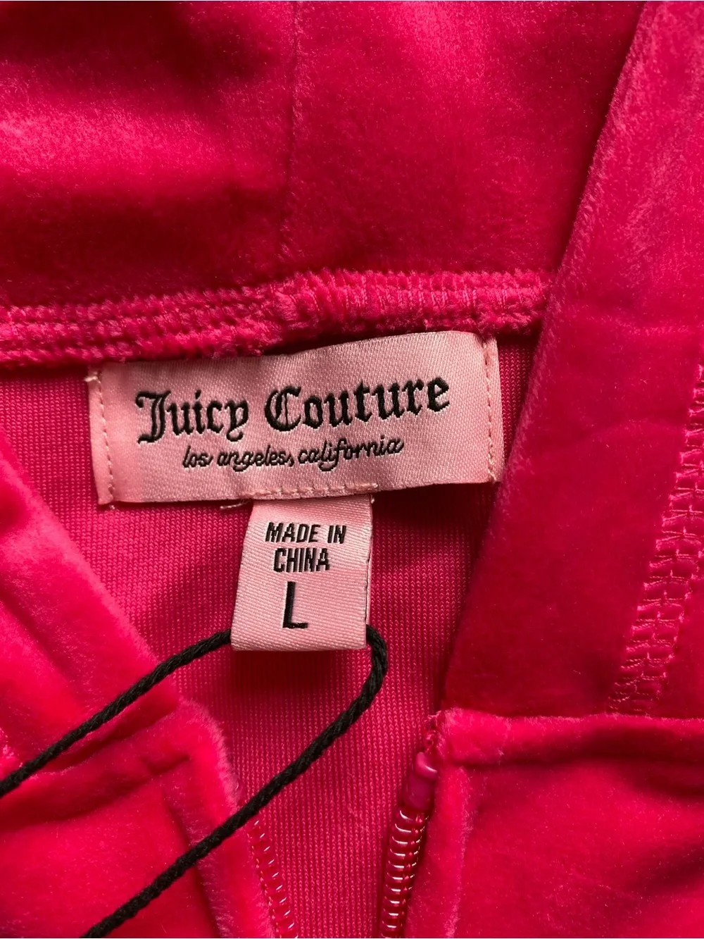 Juicy Couture Velour Short Sleeve Hoodie & Shorts Set in Hot Pink